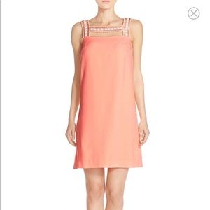 New With Tag Lilly Pulitzer Mason Peachy Pink Beaded Dress